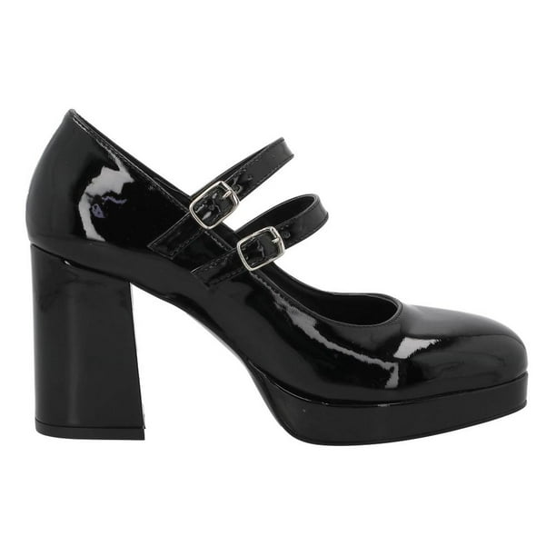 Zapatilla Mujer Milagros Tacon Formal Ajustable negro 23