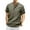 Army Green, variant on Men Short Sleeve Henley T-Shirt Casual Solid Color Button-up Henley Shirt Crew Neck Tee Tops