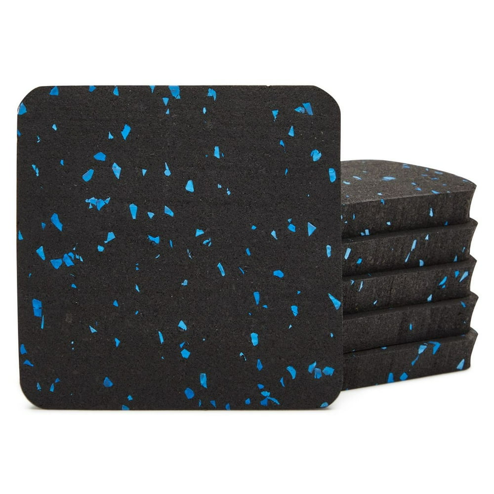 6 Pcs Exercise Equipment Rubber Mats for Home Gym Floor Cover Pads
