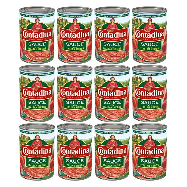 Contadina Tomato Sauce With Italian Herbs, 12 Pack 15 Ounce (Pack of 12