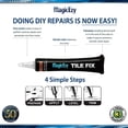 thumbnail image 2 of MagicEzy Tile Fix (Beige Kit) - Ceramic Tile Scratch Repair - Easy Touch Up Repairs for Scratched & Cracked Bathroom Floor Tiles - Super Strong, 2 of 5