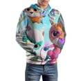 thumbnail image 6 of Super Kitties Sweatshirts Casual Pullover Hoodie Jacket Unisex Hooded Activewear 3D Printed Long Sleeve Sweater with Pocket S, 6 of 8