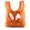 Orange, variant on Easter Basket Bags, Bulk Reusable Grocery Bags, Easter Egg Hunt Tote Bags - Bunny Face