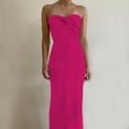 thumbnail image 4 of Txlixc Vestido de mujer de corte cruzado de color sólido Txlixc moda, 4 of 4