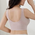 thumbnail image 4 of Gubotare Sports Bras for Women Plus Size Seamless Bras for Women Push Up Adjustable Bras Cozy Ribbed Wireless Full Support Sports Bra Plus Size (Red,One Size), 4 of 5