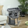 thumbnail image 3 of PawHut Cat Tree, Small Cat Tower with Perch, Scratching Post, Dark Grey, 3 of 10