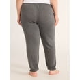 thumbnail image 3 of Joyspun Women's Hacci Knit Jogger Sleep Pants, 29” Inseam, Sizes XS to 3X, 3 of 6