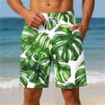 thumbnail image 2 of Erwazi Men's Board Shorts Quick Dry Swimming Trunks Printed Drawstring Waist Bathing Suit with Pockets, 2 of 6