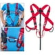 thumbnail image 5 of Arnés de seguridad para la parte superior del cuerpo Cinturón fijo ajustable Espeleología Barranquismo Escalada en roca Estilo rojo 2, 5 of 9