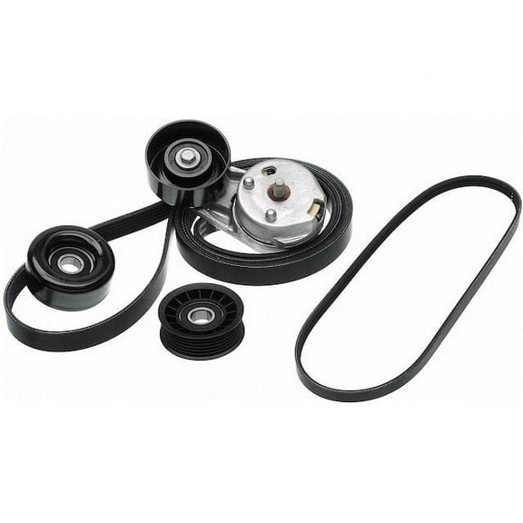 Serpentine Belt Drive Component Kit - Compatible with 2008 Ford Escape 3.0L V6 GAS