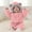 Pink, variant on Plcasen Newborn Baby Bear Outfit Suit With Fold-Over Mittens Footies Girls Boys Winter Fleece Clothes Hooded Romper Snowsuit