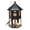 Black, variant on Kingsyard Hopper Wild Bird Feeder for Outdoor Hanging, 4 lbs Large Seed Feeding Metal House, Red