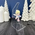 thumbnail image 3 of Plymor One-Piece Clear Bent Acrylic Ornament Hanger Display, 6.5" H (6" hanging space) (12 Pack), 3 of 5