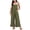 Army Green, variant on Lindreshi Jumpsuits for Women Womens Fashion Summer Solid Pocket Casual Sleeveless Suspender Jumpsuit