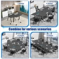 thumbnail image 5 of 10 Pack Folding Conference Table,Conference Room Tables with Wheels, 47.2IN Modular Meeting Table, Flip Top Mobile Training Table for Offices and Schools, 5 of 6