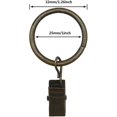 thumbnail image 4 of 60 Pack Rustproof Round Curtain Rings 1.26 Inch Inner Diameter Solid Steel Curtain Drape Sliding Eyelet Rings Drapery Rings Window Hardware Clip Rings-week, 4 of 4