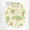 thumbnail image 2 of Junior's Winnie the Pooh 100 Acre Woods Map Graphic Tee White Small, 2 of 3