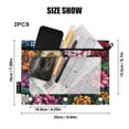 thumbnail image 4 of FORMRS 2 Pack Pencil Pouch for 3 Ring Binder with Clear Window Zipper Case, Vibrant Flowers Pattern, 4 of 6