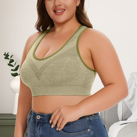 YEJIMAN Women s Breathable Plus Size No Underwire No Marks Hollow Bra Thin Yoga Underwear  Yellow Cotton Underwear For Women Seamless  Cotton No Show Underwear For Women