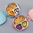 thumbnail image 4 of Fiambrera De Acero Inoxidable, Fiambrera Portátil Para Niños, Fiambrera Resistente Al Calor, Caja De Desayuno Segura, Contenedor De Alimentos A Prueba De Herrumbre Para El Hogar Advancent HA025864-01, 4 of 6