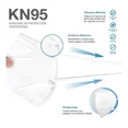 thumbnail image 2 of Best Trading 50 Cubrebocas KN95, Mascarilla de Protección Certificada, Tapabocas Individual con 5 Capas de Protección contra Partículas, con Ajustador Nasal Oculto, Tecnología Ligera (Blanco), 2 of 5