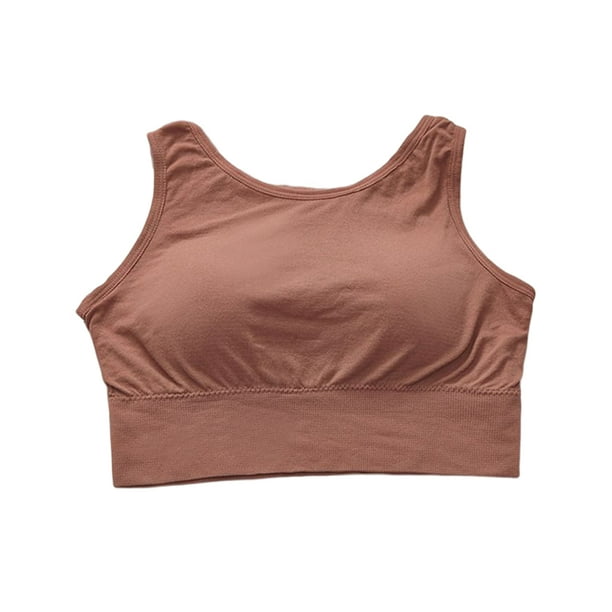 Jumpingount Camiseta sin mangas elástica transpirable para el pecho, carpeta de cuello redondo, carpetas de pecho seco para mujer, para correr, hacer Prendas para la parte del cuerpo Rojo Jumpingount AP017930-03