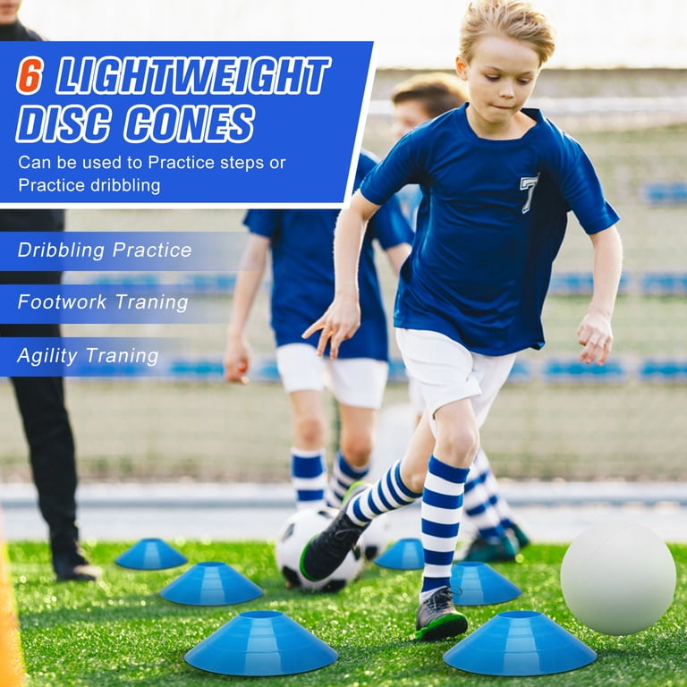 Agility Pops Soccer Practice Equipment Portable 6x4 Ft Pop Up Soccer Goals - 2 Set ...