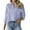 Blue, variant on Weardear Women Striped Button Down Shirts Classic Collared Long Sleeve Work blouses Casual Tops with Pocket