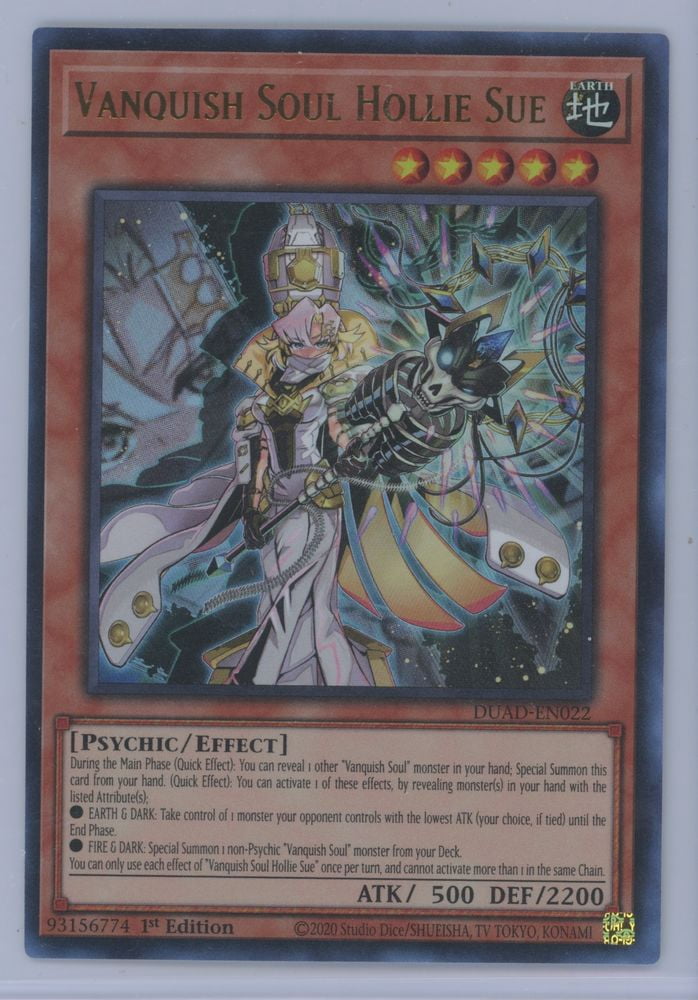 2020 YuGiOh Duelist's Advance Vanquish Soul Hollie Sue 1st Edition #DUAD-EN022