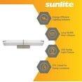 thumbnail image 3 of Sunlite LED Vanity Light Fixture, Color Temperature Selectable 3000K/ 4000K/ 5000K, Brushed Nickel, 3 of 7