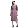 thumbnail image 1 of Bimba Tunique Droite en Coton pour Femmes, Kurta Imprimée, Tenue d'Été, Kurti pour Dames - Moyen, 1 of 6