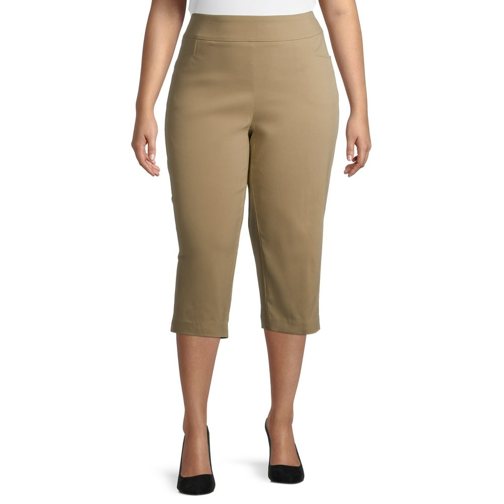 plus size capris walmart