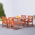 thumbnail image 1 of Vifah Malibu 5 Piece Wood Patio Dining Set, 1 of 6