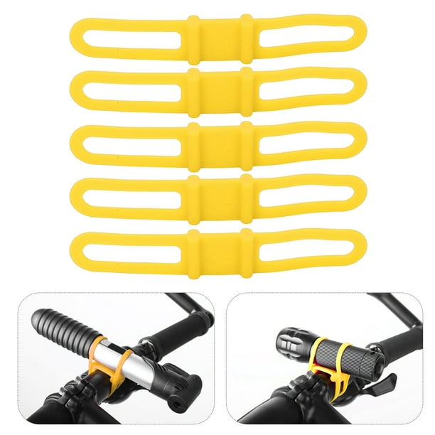 DUUTI 5pcs cinta silicona manillar linterna / reloj / móvil fijado al manillar correa para ciclismo multiusos 5 colores ANGGREK Otros