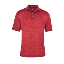Monterey Club Men's Dry Swing Heather Self Collar Jersey Golf Polo Shirt #1021