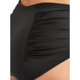 thumbnail image 4 of Terra & Sky Women's Plus Size Solid High Waist Swimsuit Bottom, 4 of 4