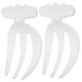thumbnail image 4 of RENACLIPY White Plastic Salad Forks Set of 2 for Mixing, Stirring, Serving - Kitchen Utensils, 4 of 8