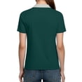 thumbnail image 4 of Fewfanhot Womens T Shirts Short Sleeve Casual Lightweight Spring Top V Neck Soft Business Pullover Shirt, 4 of 6