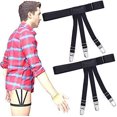 thumbnail image 5 of Yjmei - Conjunto de 2 piezas para camisa y calcetines para hombre, largo ajustable, color negro, 5 of 5