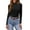 Black, variant on Women's Mock Turtleneck Long Sleeve Shirts Ribbed Knit Lightweight Pullover Sweater Stretch Fitted Thermal Top Brown L
