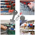 thumbnail image 5 of 1 Uds. Llaveros con fichas para carrito de la compra, llaveros decorativos con gancho para llaves Afortunado Sencillez, 5 of 5
