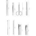 Pedicure & Manicure Tools Nail Care Tool Kit Portable 8 Piece Nail