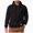Black, variant on Mens Linen Hooded Shirt, Casual Henley Hoodie Pullover, Lightweight Cotton Blend Beach Summer Tops for Everyday Wear(L,Beige)