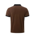 thumbnail image 5 of Guluxicc Men's Summer Henley Tops Short Sleeve Trendy Color Block Business Casual Shirts with Pockets, 5 of 8
