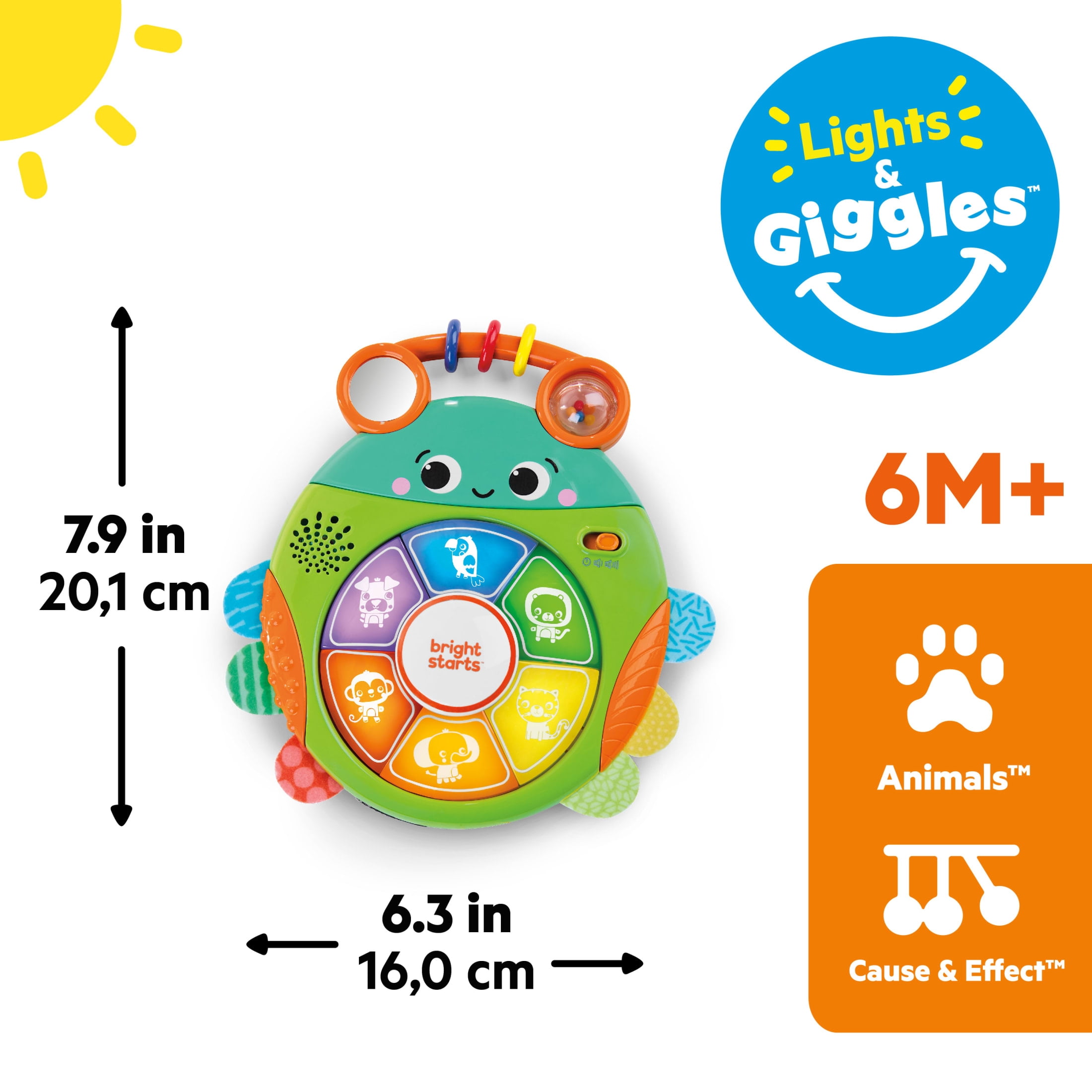 Bright Starts Safari Surprise Multisensory Toy, Unisex, Infant