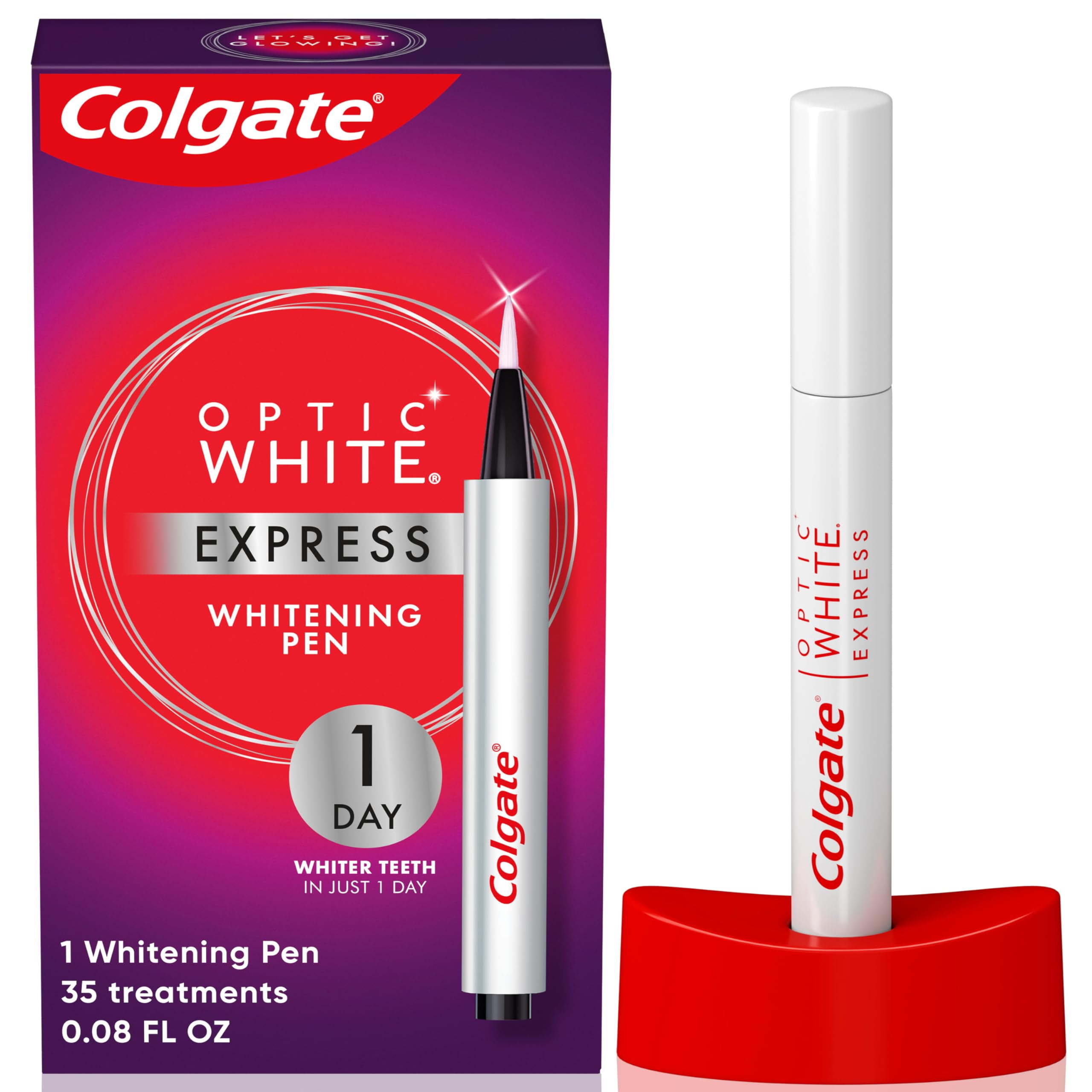 2X - Colgate Optic White Express Teeth Whitening Pen - 0.08