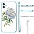 thumbnail image 5 of Peony in watercolor Case for iPhone 11,Aesthetic Colourful Floral Plant Case for Men Women,Unique Trendy TPU Bumper Case Cover, 5 of 5