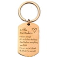 thumbnail image 4 of Affirmation Keychain, 2PC Little Reminders You Are Enough Engraved Key Rings, Inspirational Positive Gifts for Women Men Friends, Rose Gold, 4 of 5