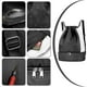 thumbnail image 4 of Bolsa de gimnasio con cordón, mochila impermeable con compartimento para zapatos y compartimento húmedo, bolsa deportiva grande, color negro JFHHH pequeña, 4 of 5