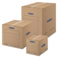 thumbnail image 5 of SmoothMove Basic Moving Boxes Large, Regular Slotted Container RSC, 18" x 18" x 24", Brown Kraft/Blue, 15/Carton, 5 of 6